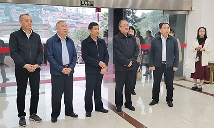 福建省政協(xié)副主席、省工商聯(lián)主席王光遠(yuǎn)一行視察虹潤公司